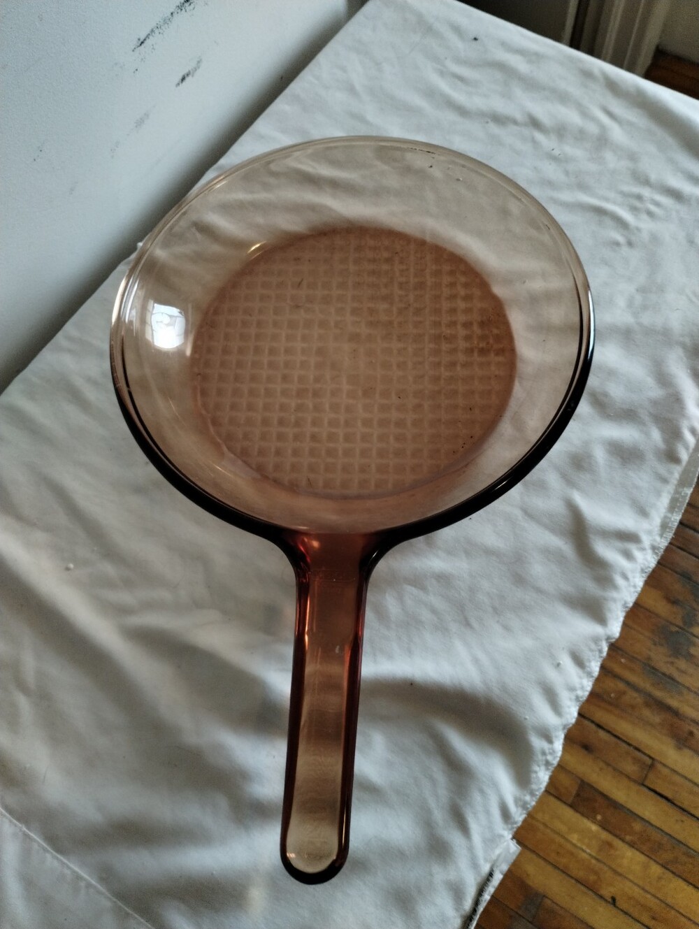 Vision Corning Amber Glass Fry Pan with Handle - Home Accents